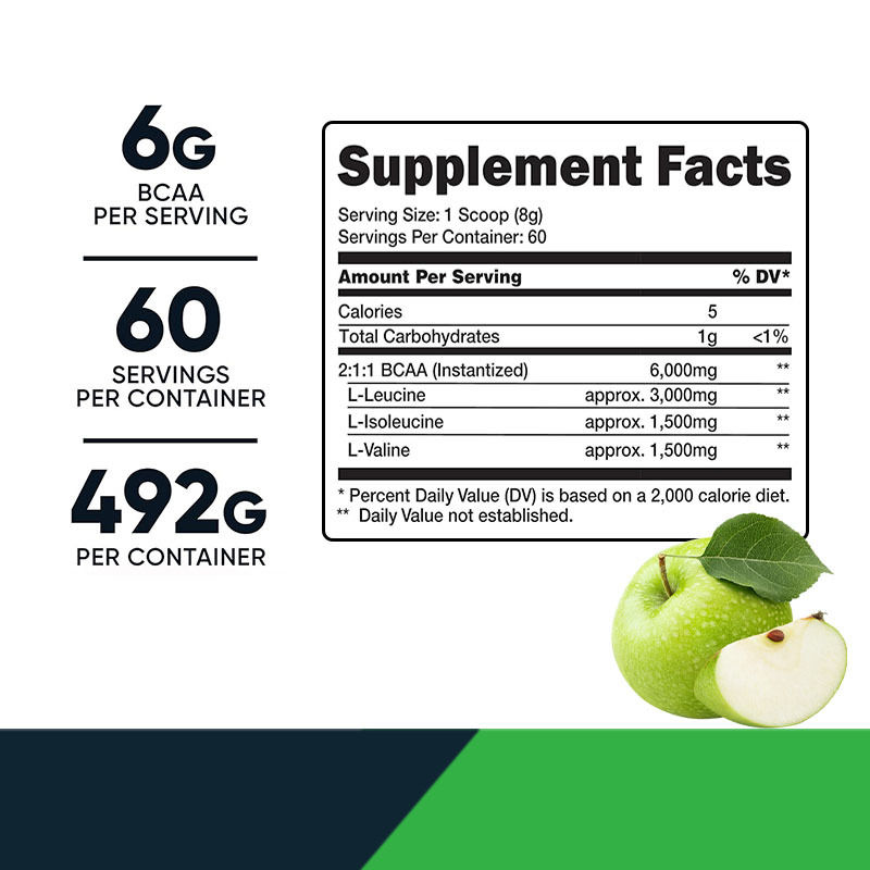 건강 관리 BCAA 파우더 스포츠 영양 근육 성장을 지원합니다 에너지 음료
