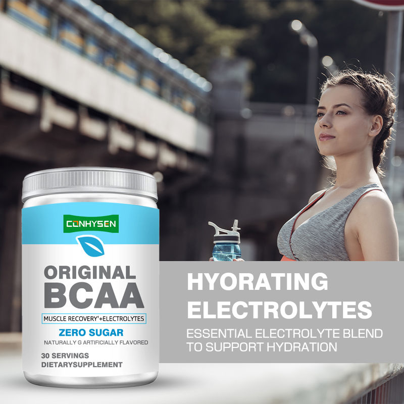 BCAA 파우더 운동 후 근육 회복을 위한 사탕 맛 비타민 B6 음료 파워