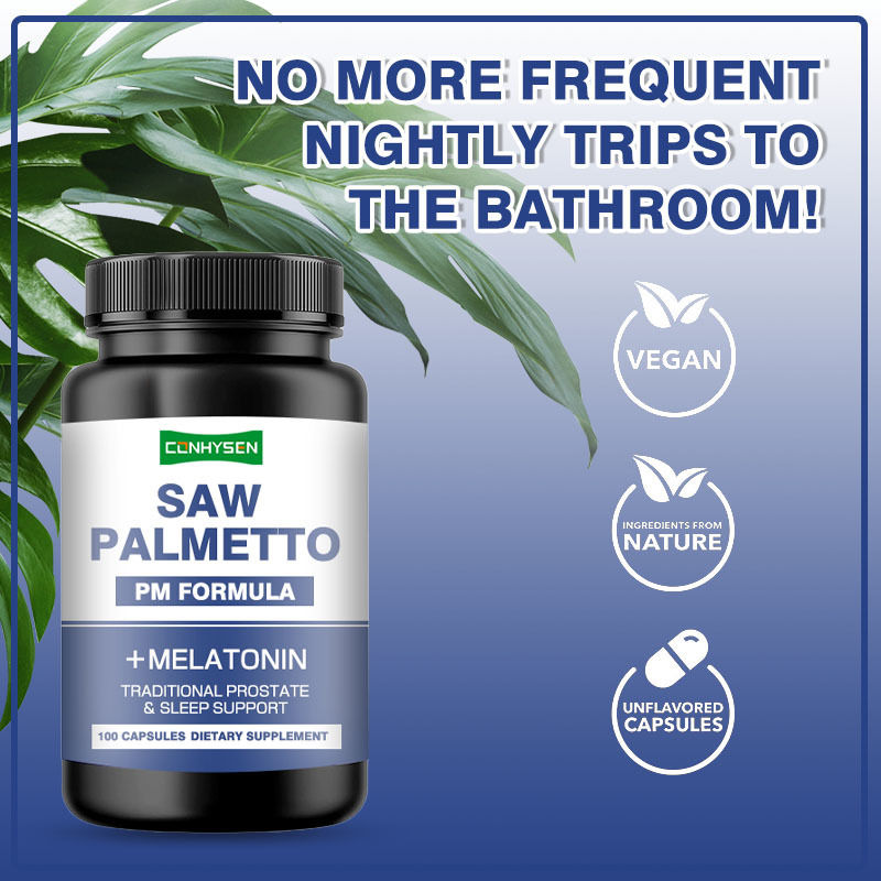 OEM/ODM Saw Palmetto Vegan Supplement 빈번한 소변을 줄이기 위한 Saw Palmetto 캡슐