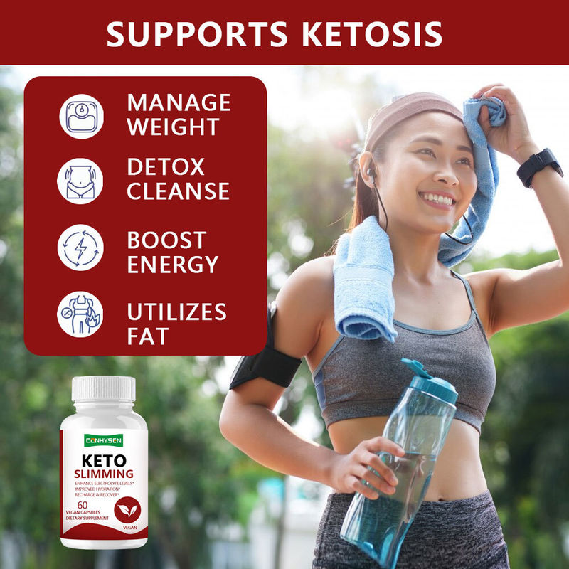 체중 조절을 위한 케토 캡슐 Bhb 케톤 여성용 지방 연소제 체중 감량 캡슐