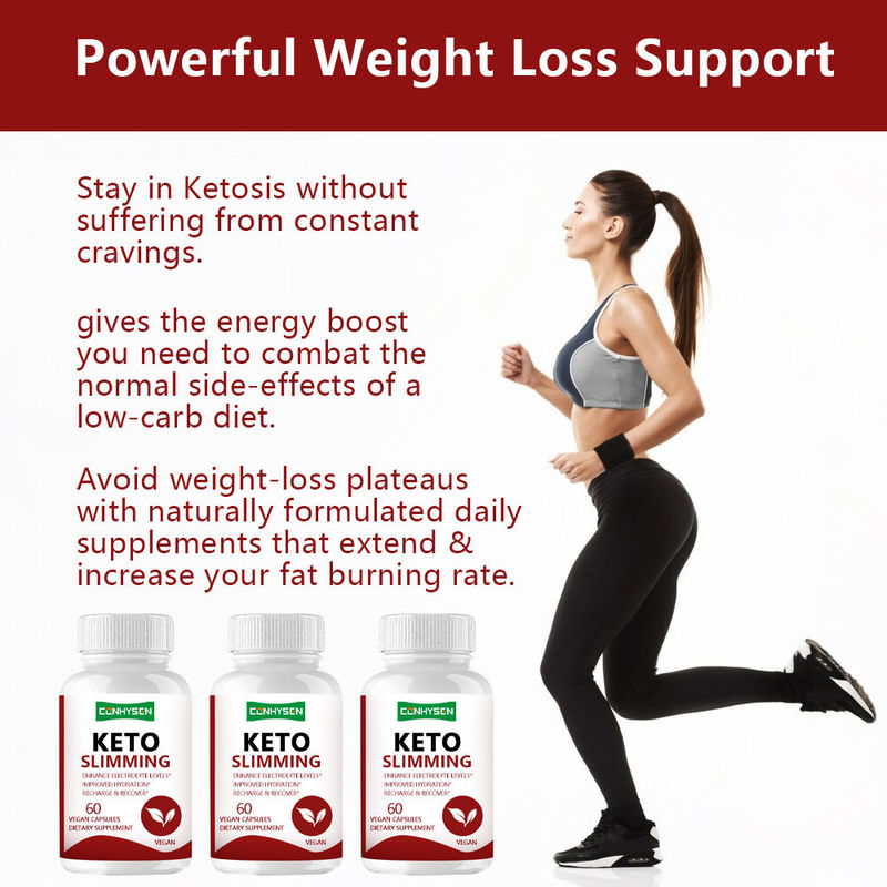 체중 조절을 위한 케토 캡슐 Bhb 케톤 여성용 지방 연소제 체중 감량 캡슐