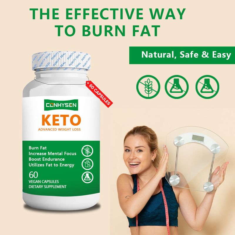 공장 공급품은 지방을 에너지로 사용 KETO 캡슐 천연 안전 체중 감량 캡슐