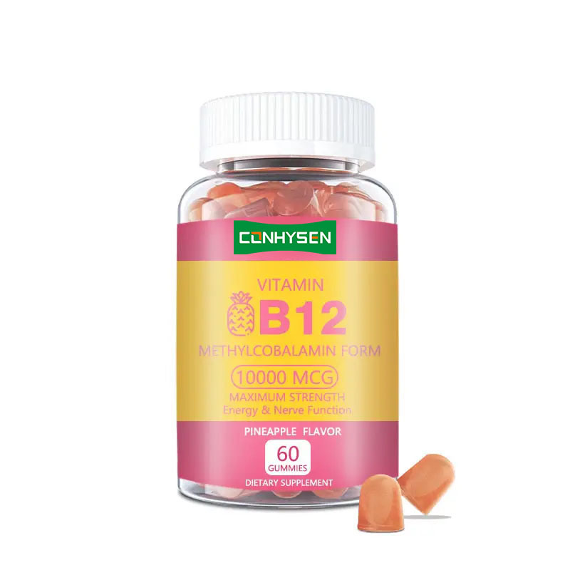 프라이빗 라벨 비타민 B12 젤리, 에너지 증진, 심장 건강 증진, 전반적인 건강 유지, 천연 공급