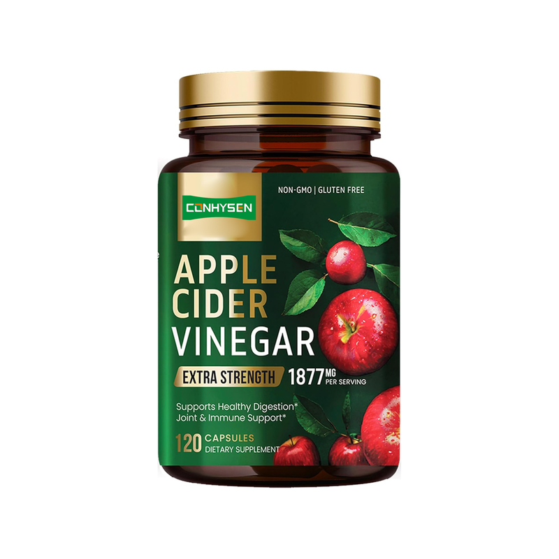 OEM 천연 케톤 ACV 캡슐 체중 감량 유기농 설탕 없는 평면 배 사과 사이더 식초 캡슐 체중 감량 고무 사탕 식이섬유