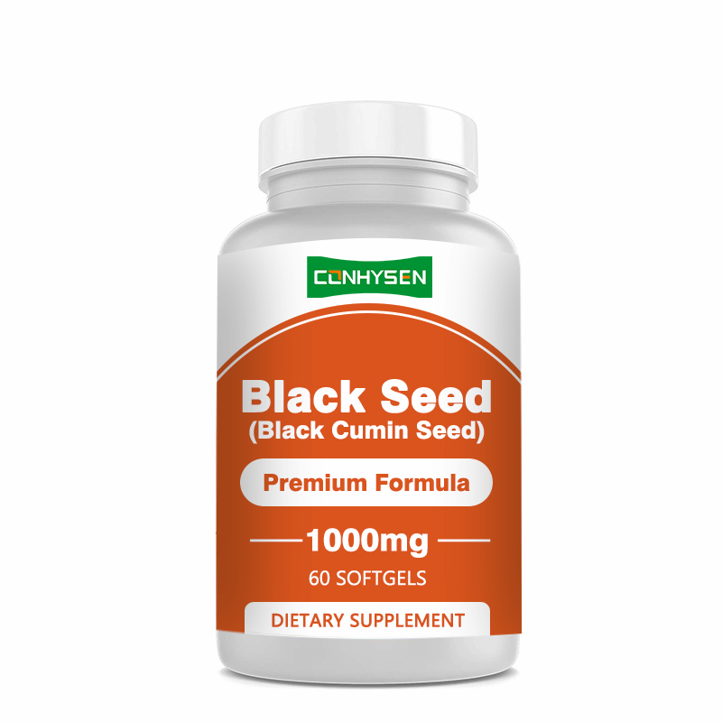 블랙 시드 오일 소프트젤 1000mg, 오메가-3 6 9 함유, 항산화 지원