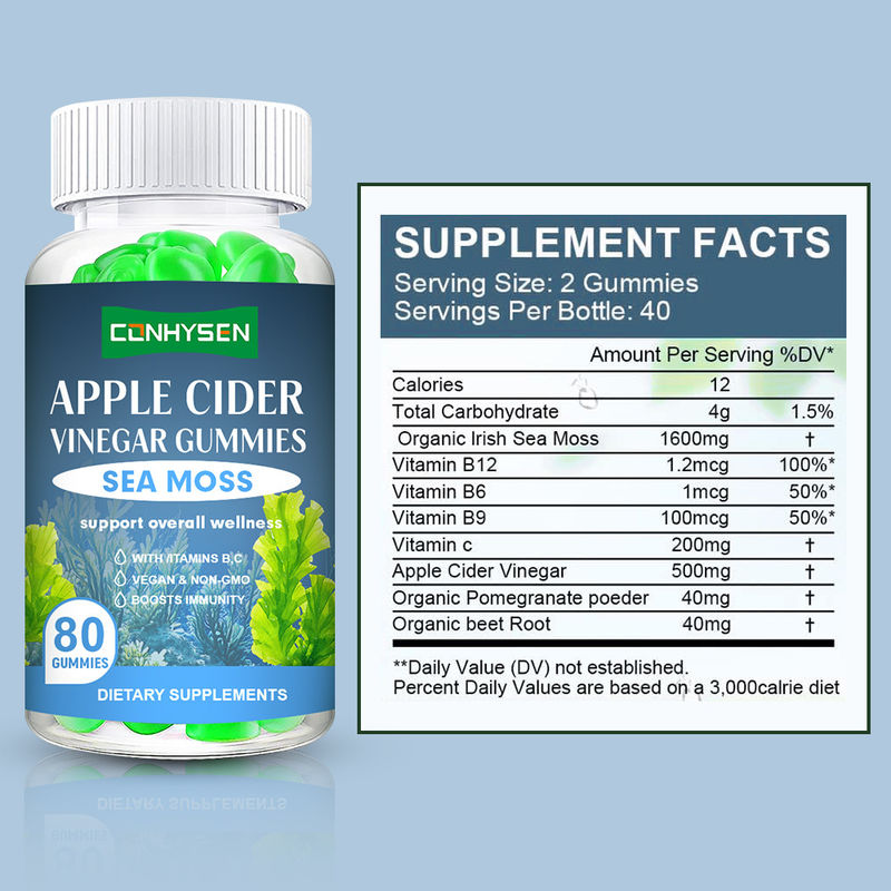 비타민 BC가 들어있는 바닷물 모스 고미 공장 소매가 에너지 보충을 지원합니다