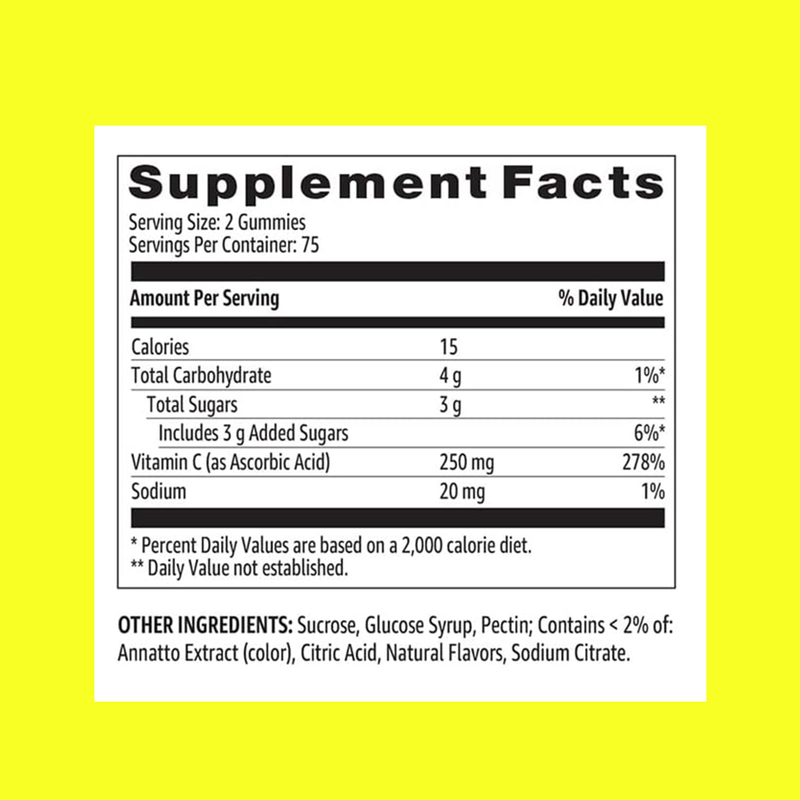 비타민 C 젤리는 어린이와 성인의 혈압 관리에 도움을 줍니다 공장 공급