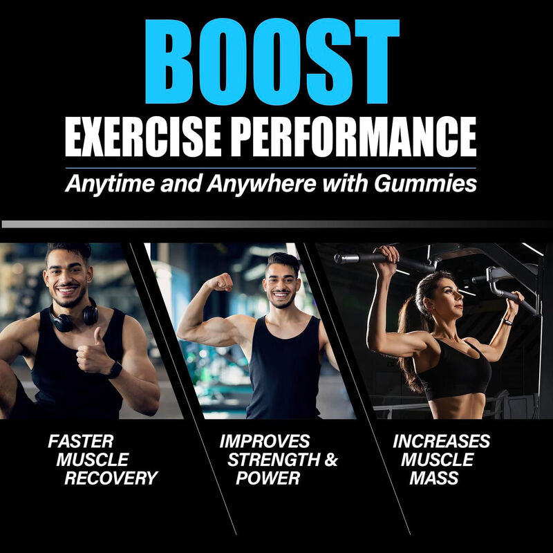 맞춤형 스포츠 부스터 근육 성장 크레아틴 모노하이드레이트 젤리 근육량 증가 크레아틴 젤리 보충제