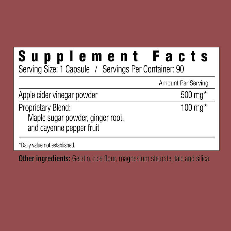 공장 직판 OEM 바디 관리 소화 촉진 및 체중 관리 사과 식초 캡슐