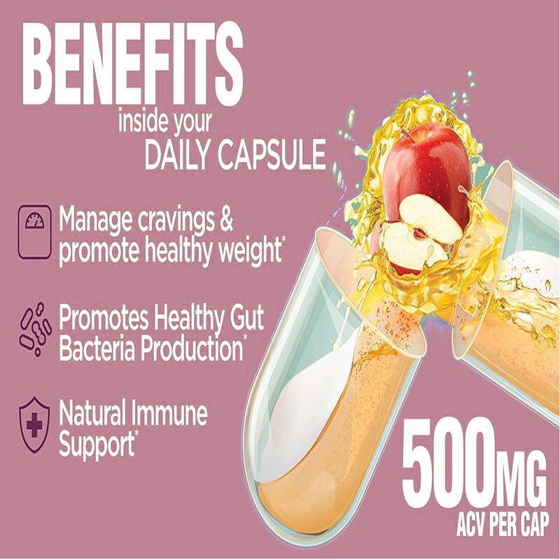 공장 직판 OEM 바디 관리 소화 촉진 및 체중 관리 사과 식초 캡슐