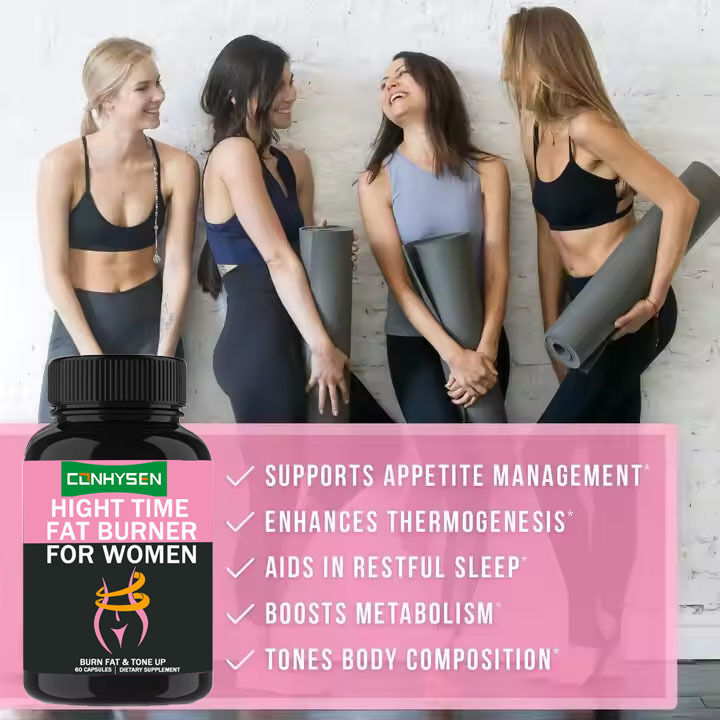 OEM/ODM 사설 레이블 야간 지방 연소 백신 콩 추출물 신진 대사를 촉진 여성 지원 근육 회복 캡슐