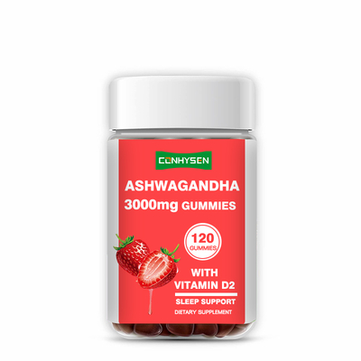 소매 맞춤 Ashwagandha Gummies 매일 기분 지원 및 스트레스 회복력