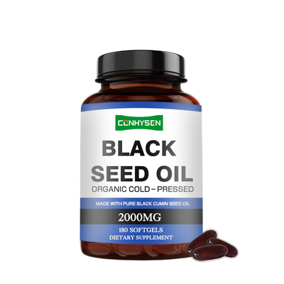 블랙 시드 오일 소프트젤 500mg, 오메가-3 6 9 함유, 웰빙
