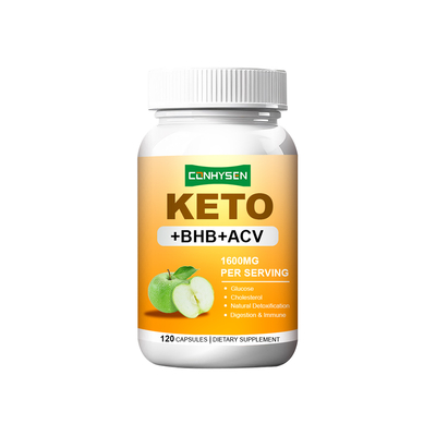 BHB ACV 1600mg 함유 케토 캡슐 - 공장 직배송, 소화 및 면역 지원